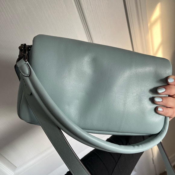 COACH PILLOW TABBY 26 in AQUA - Picture 3 of 12